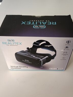 New Realitex Black Virtual Reality Headset - VR Headset